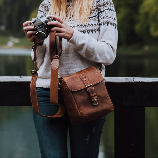 megagear leather camera case