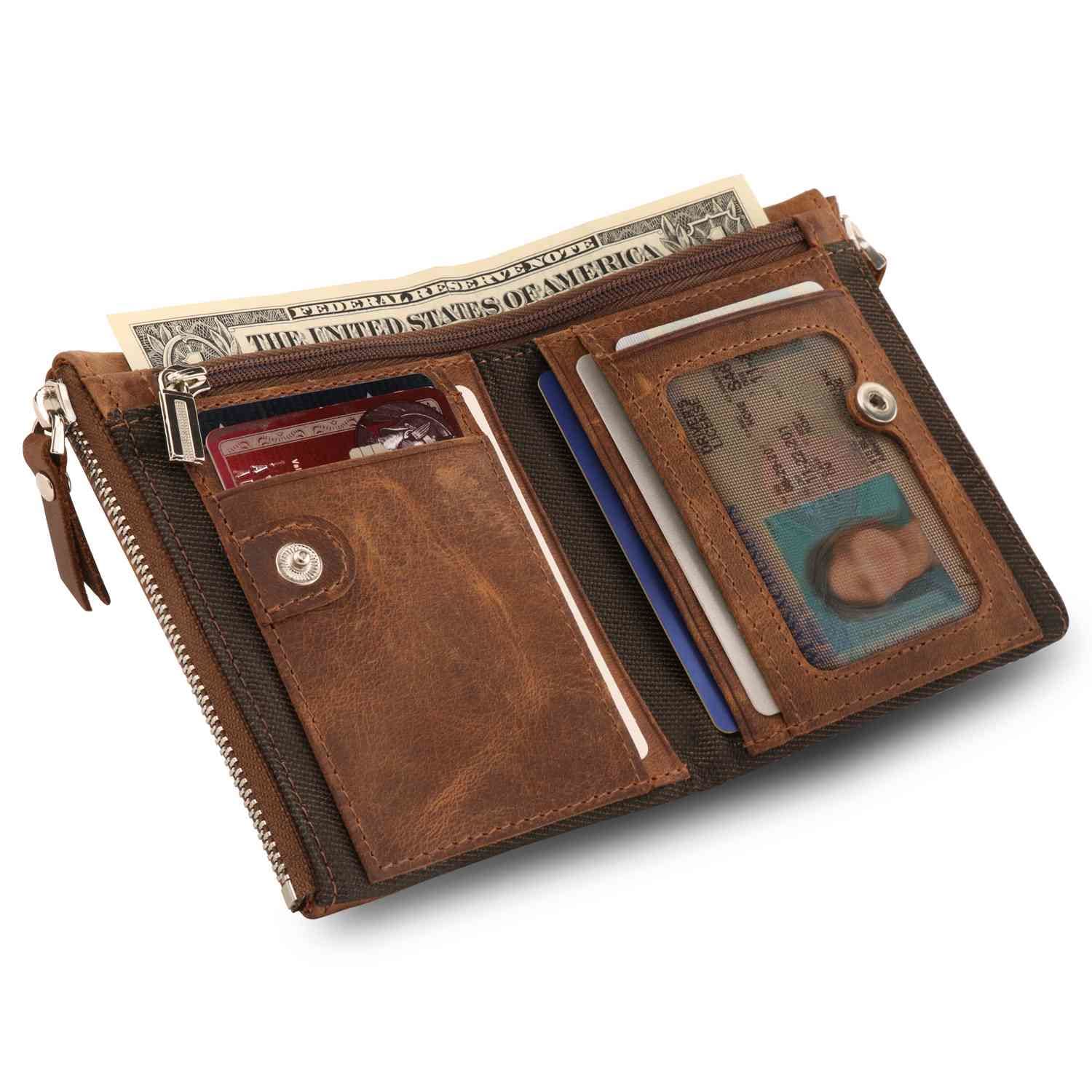 RFID Blocking Contemporary Bifold Wallet