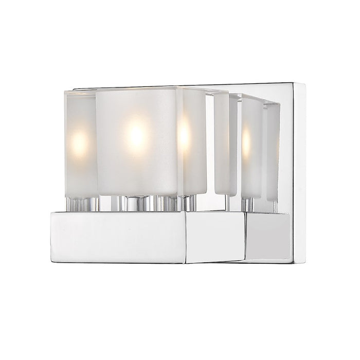 Z-Lite Fallon 1 Light Wall Sconce, LED, Chrome/Clear/Frosted - 467-1S-CH-LED