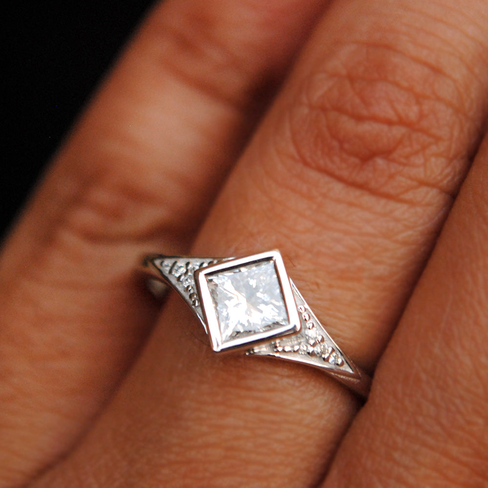 quarter carat princess cut diamond