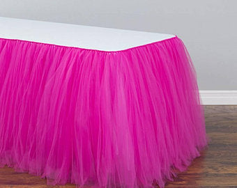 tulle table skirt