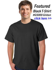 black tees in bulk