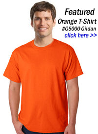 orange t-shirts wholesale in bulk