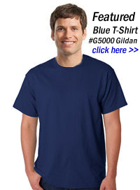 blue t-shirts wholesale in bulk