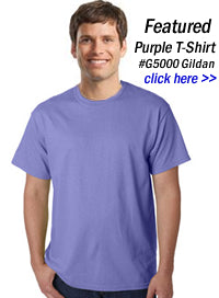 Bulk Purple The Authentic T-Shirt Company 