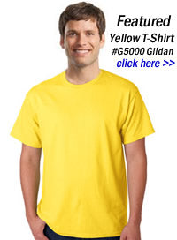 yellow t-shirts wholesale in bulk