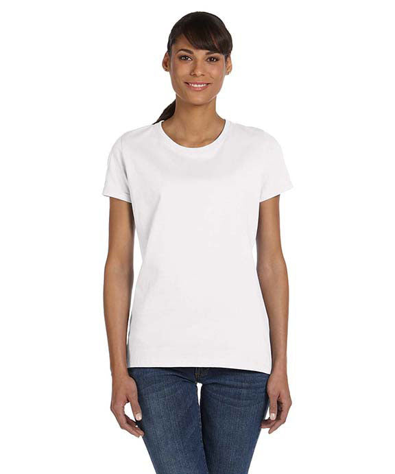 Basic Ladies Shirts | Fruit of the Loom L3930R Cotton | Bulk Wholesale —  JonesTshirts