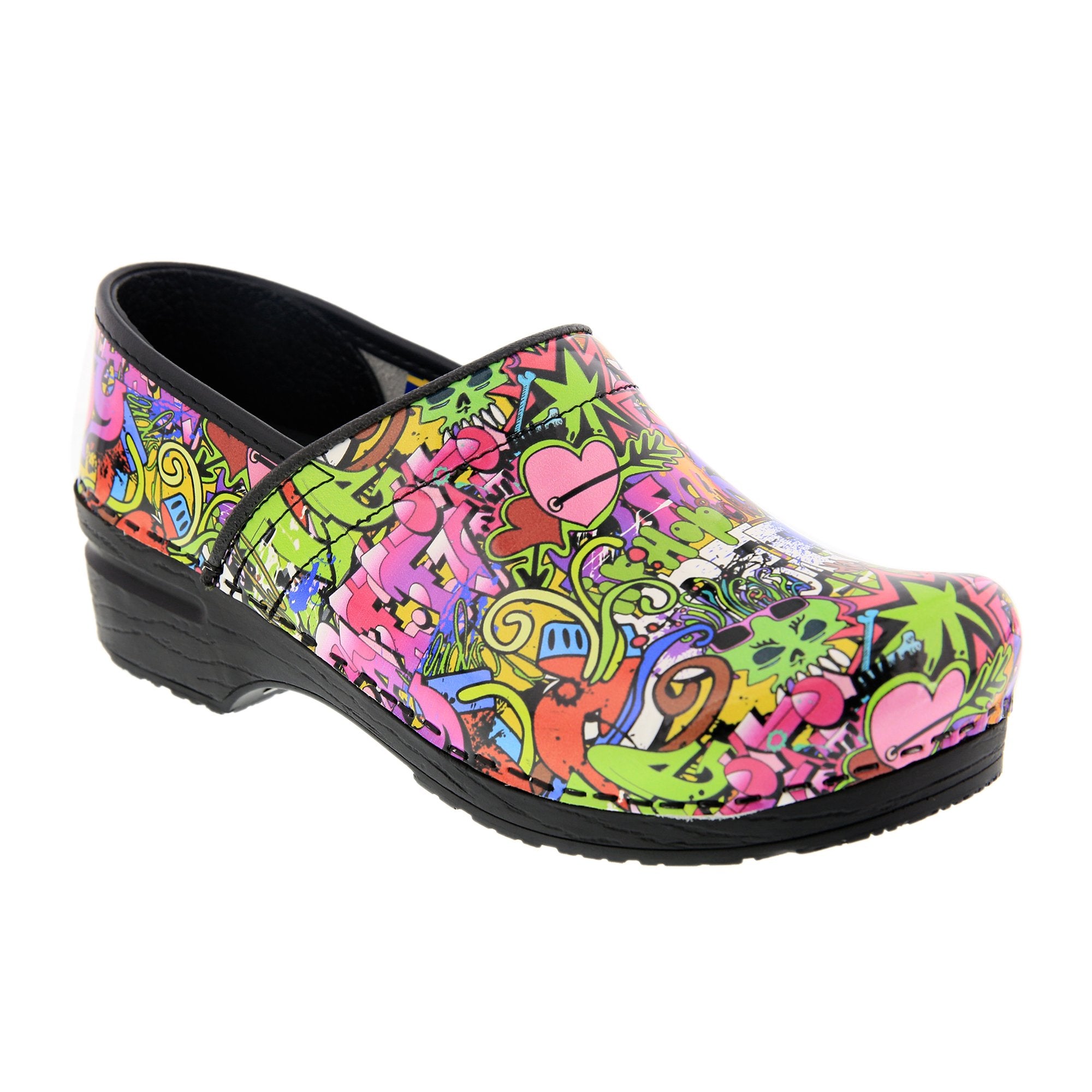 PROFESSIONAL Graffiti Leather Clogs | BJORK Swedish Comfort | Reviews ...