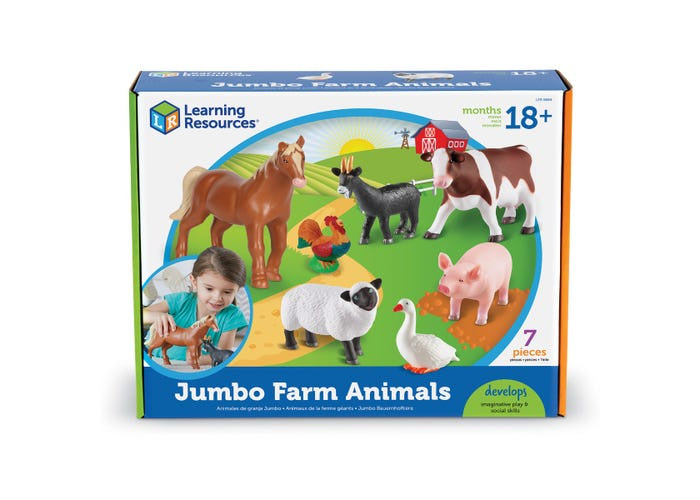 learning resources jumbo farm playset