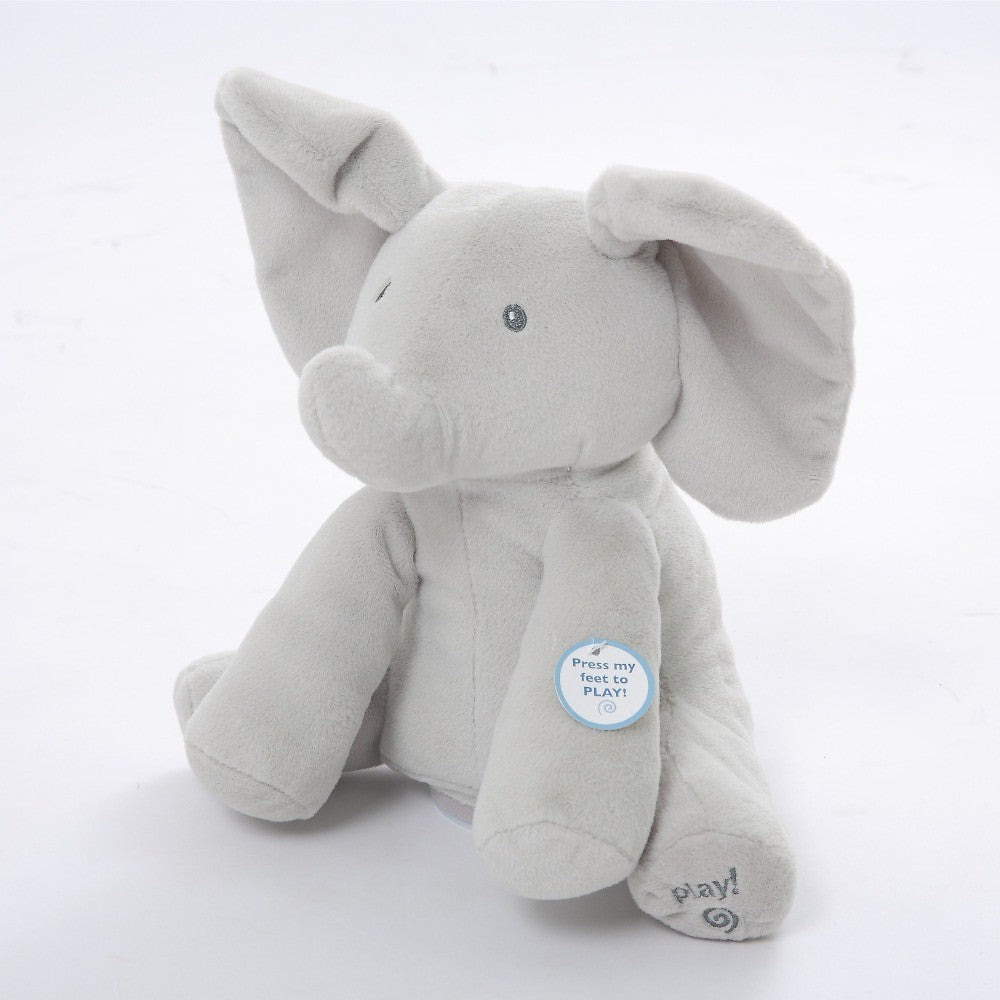 stuffed elephant that plays peek a boo