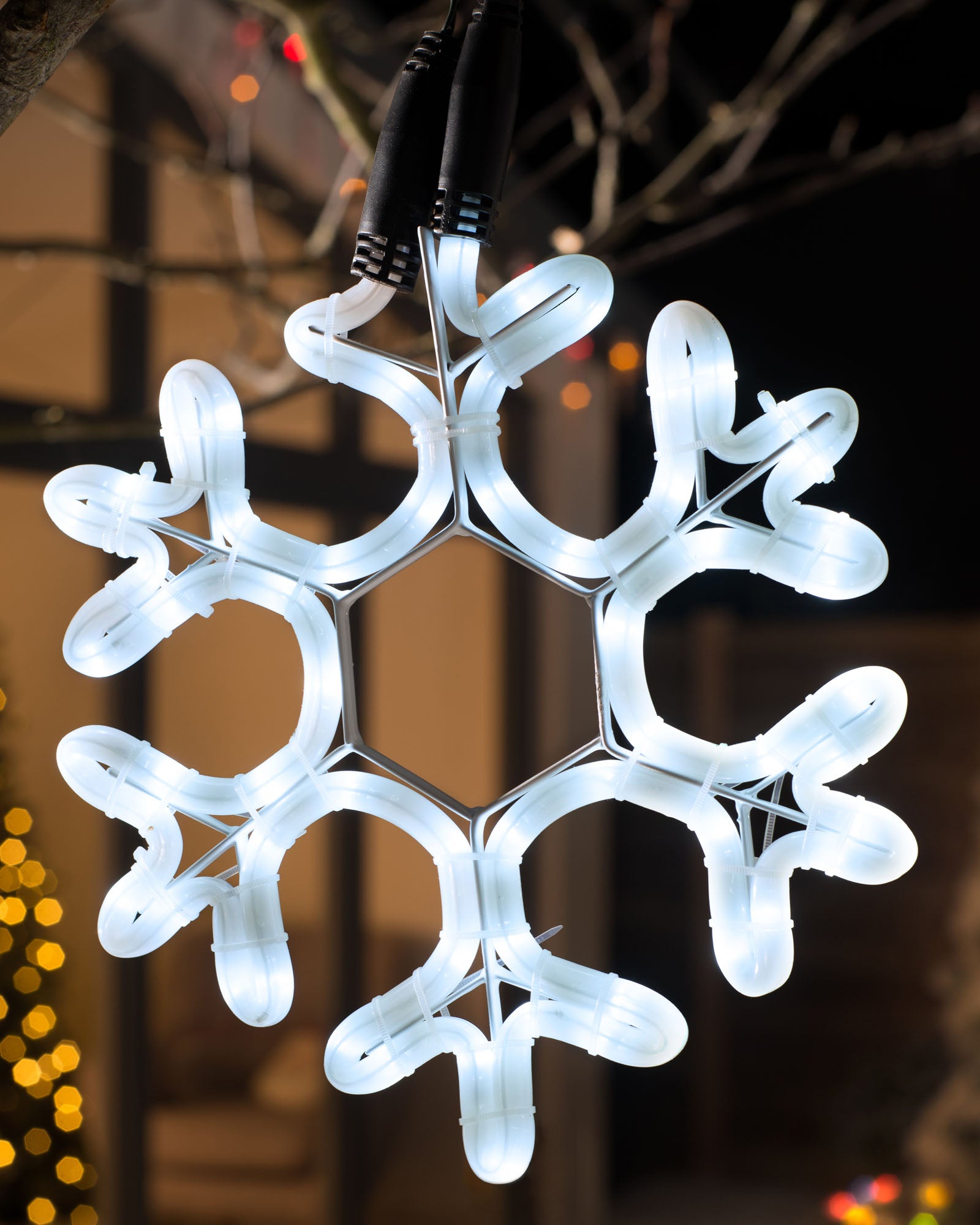 neon rope snowflake