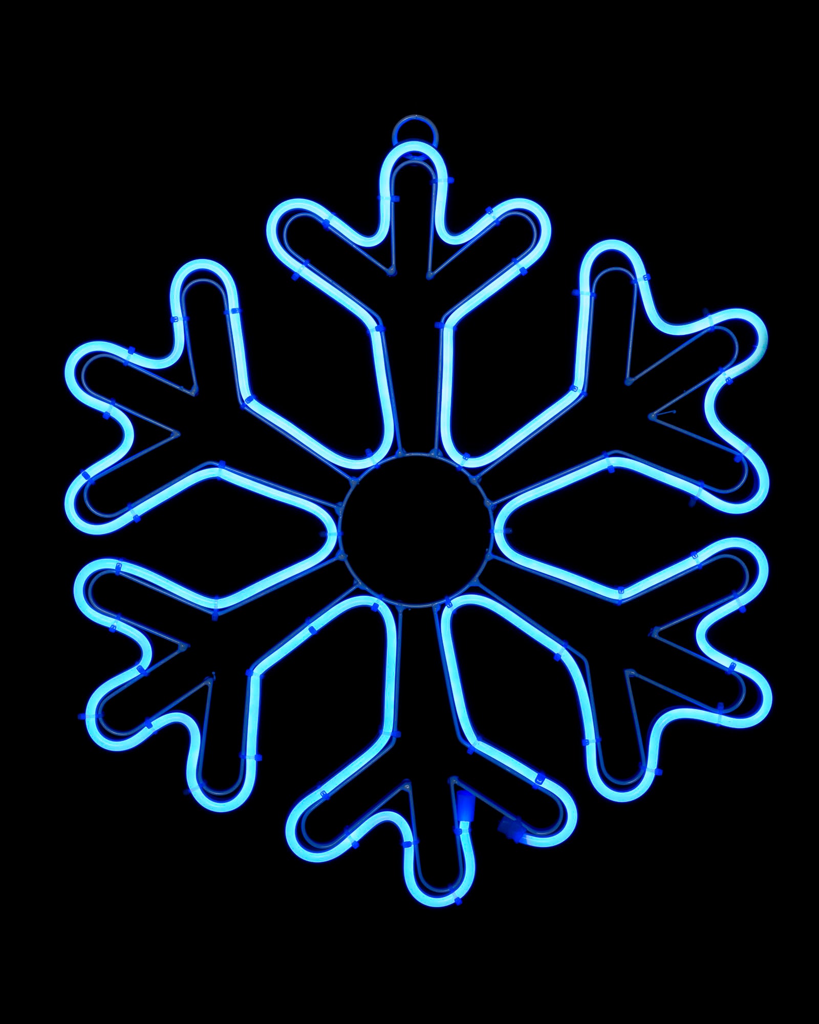 neon rope snowflake