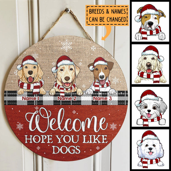 Christmas Dogs Welcome Doormat