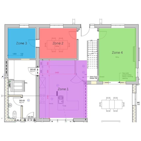 Example 4 Zone Home Audio Plan