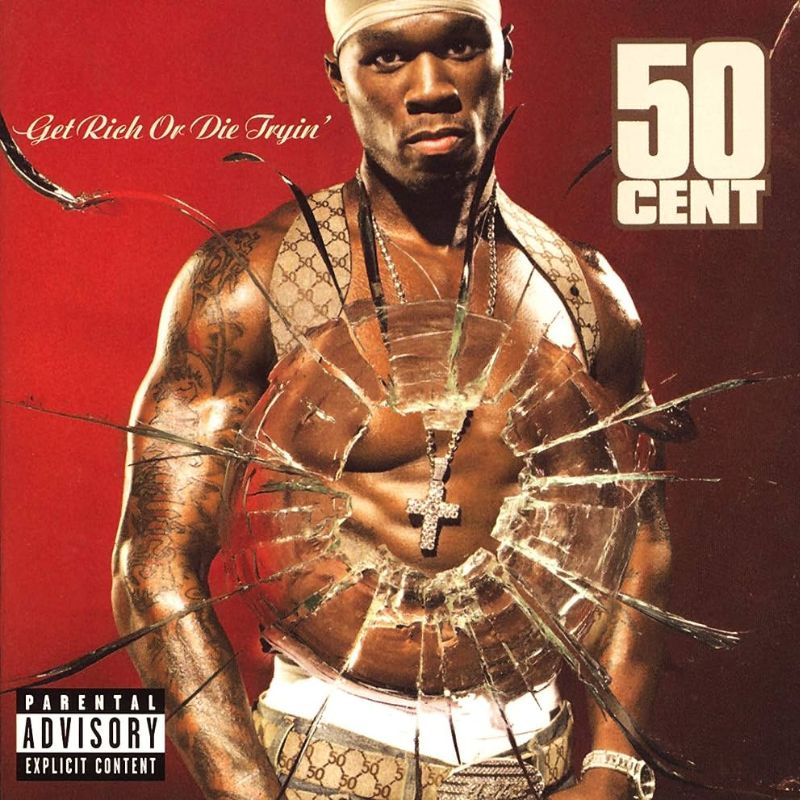 50 Cent Get Rich Or Die Tryin' Vinyl Record Album Art