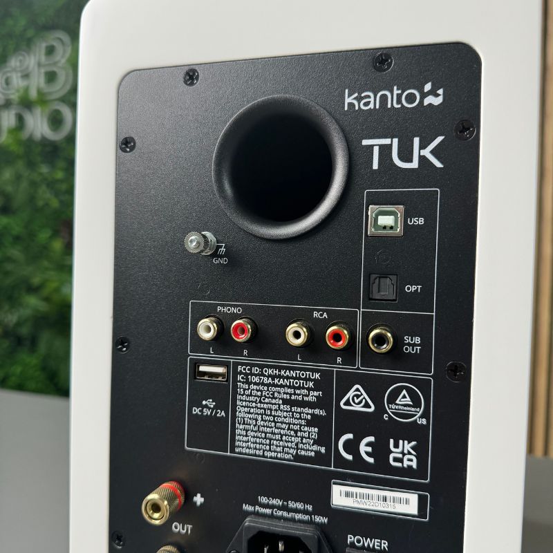 Kanto TUK Active Bookshelf Speakers with Phono built in