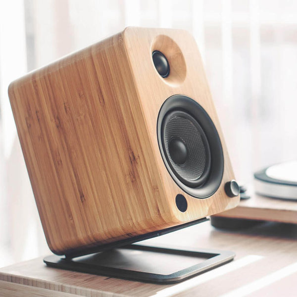 Kanto Audio YU4 On Desktop Speaker Stand