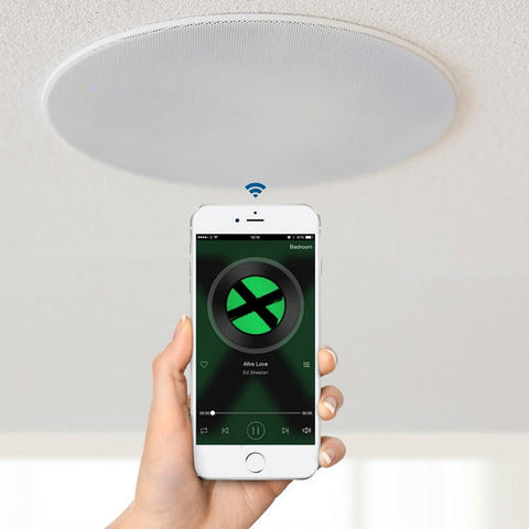 Lithe Audio Bluetooth Ceiling Speakers with aptX BT 5.0 - 6.5" - Alexa
