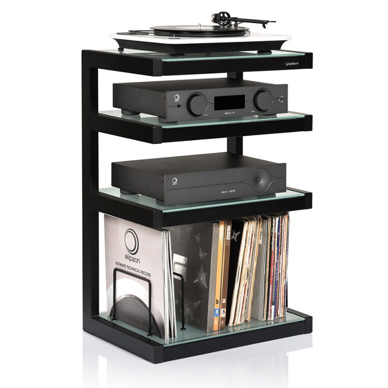 Turntable Stand with Vinyl Record Storage