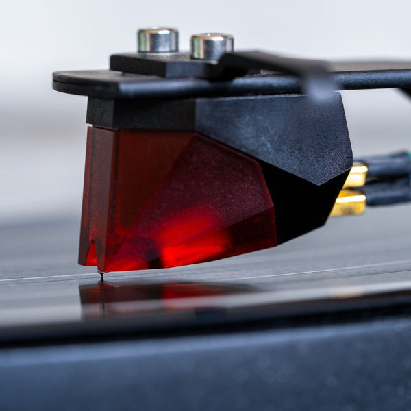 Record Player Stylus On Vinyl Record