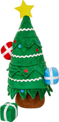 Frisco Holiday Christmas Tree Hide and Seek Plush Puzzle Squeaky Dog Toy