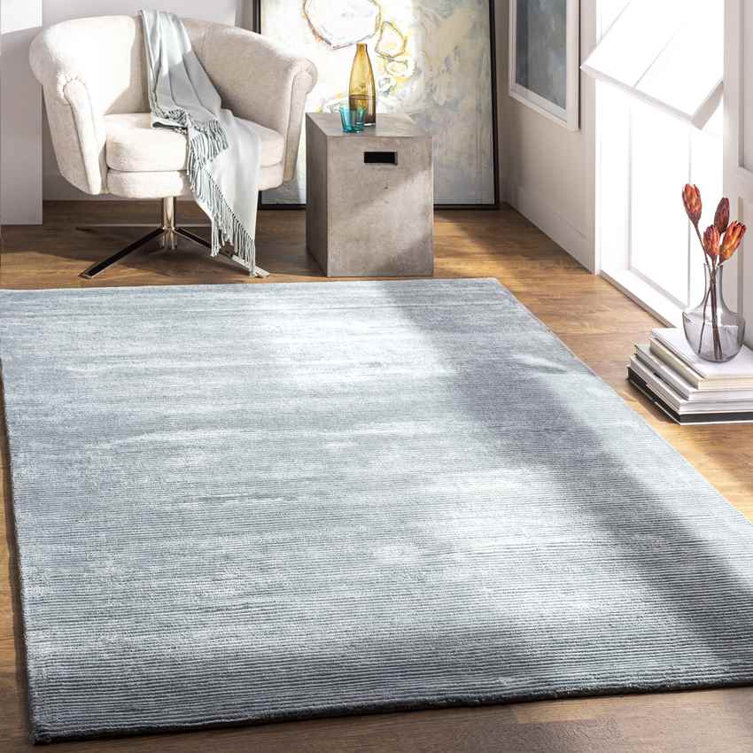 Lydd Modern Aqua Area Rug   AAAA1841 Roomscene 201 