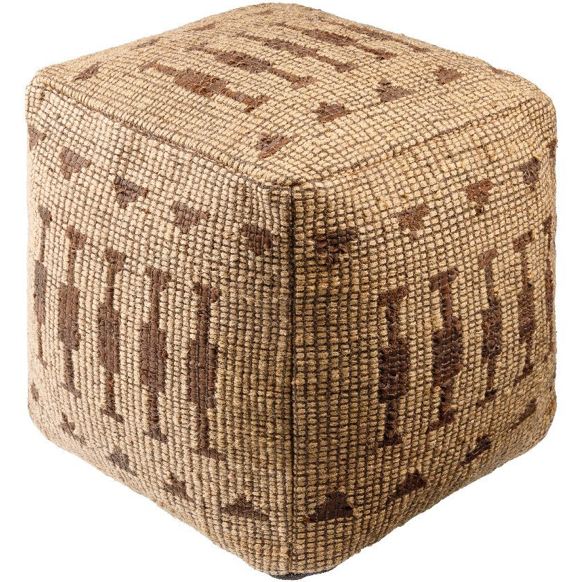 BY SIGRIS Signes Grimalt Pouf in vimini  Pouf rotondo – Realizzato in  giacinto, colore naturale : : Casa e cucina