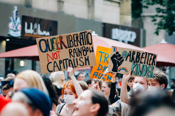 Protest Image against rainbow-washed Capitalism