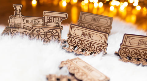 Personalised family train set 