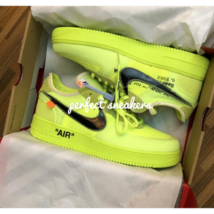 air force giallo fluo off white