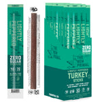 Lightly Peppered Turkey Meat Sticks, All-Natural, Zero Sugar (20 Stick ...