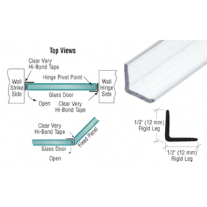 Crl Translucent Vinyl Edge T Wipe For 7 16 Maximum Gap 95 In Long Screen Door Hardware Amazon Com