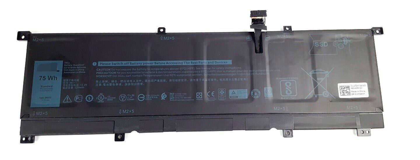 Replacement Dell 8n0t7 0tmfyt Xps 15 9575 75wh Laptop Battery Store Shoppe