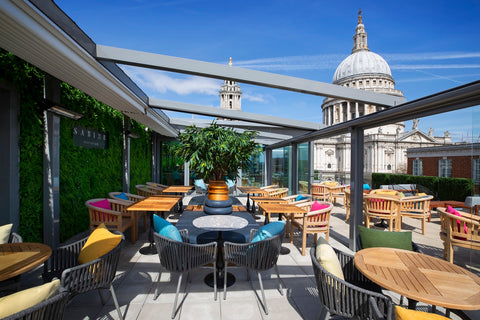 Rooftop bar in London