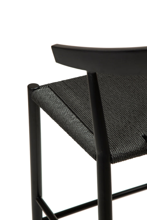 Baro kėdė SAVA | Black paper cord