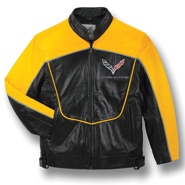C7 Corvette Leather Racing Jacket - Corvette Store Online