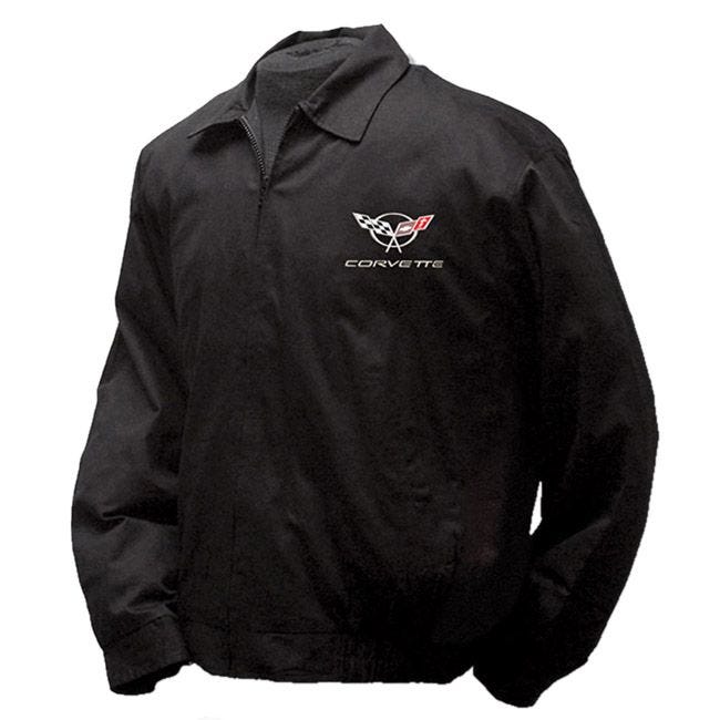 C5 Corvette Black Twill Jacket | Corvette Store Online