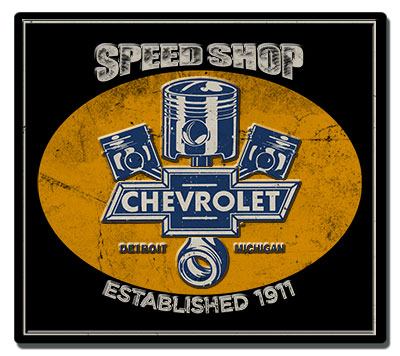 vintage speed shop logo