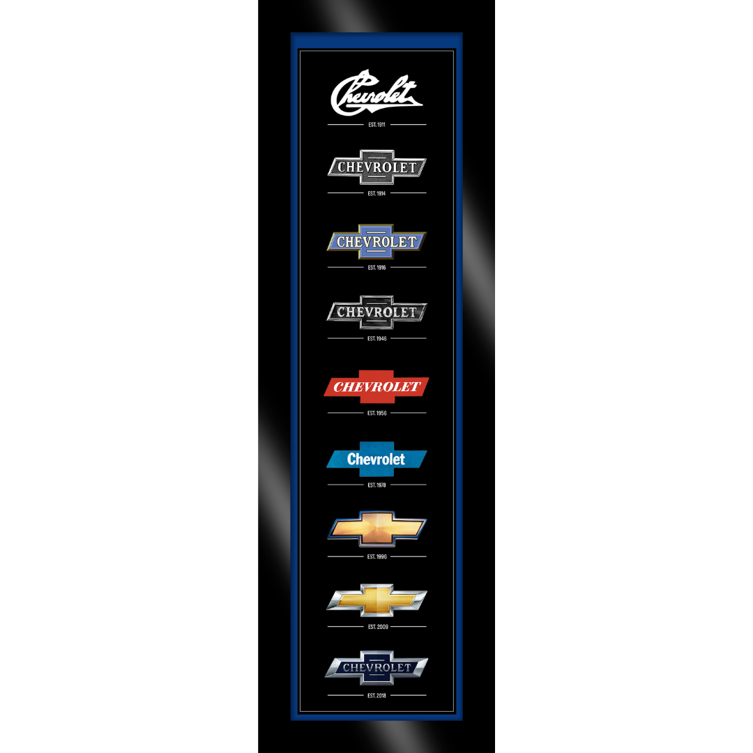 Chevrolet Generations Framed Canvas Artwork | Corvette Store Online