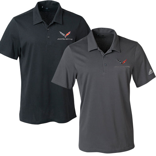 liv Ufrugtbar ordlyd C7 Corvette Mens Adidas Polo | Corvette Store Online