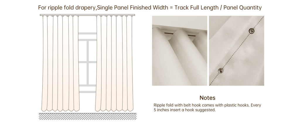 ripple fold drapery