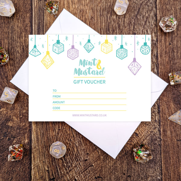 printed gift card mock up