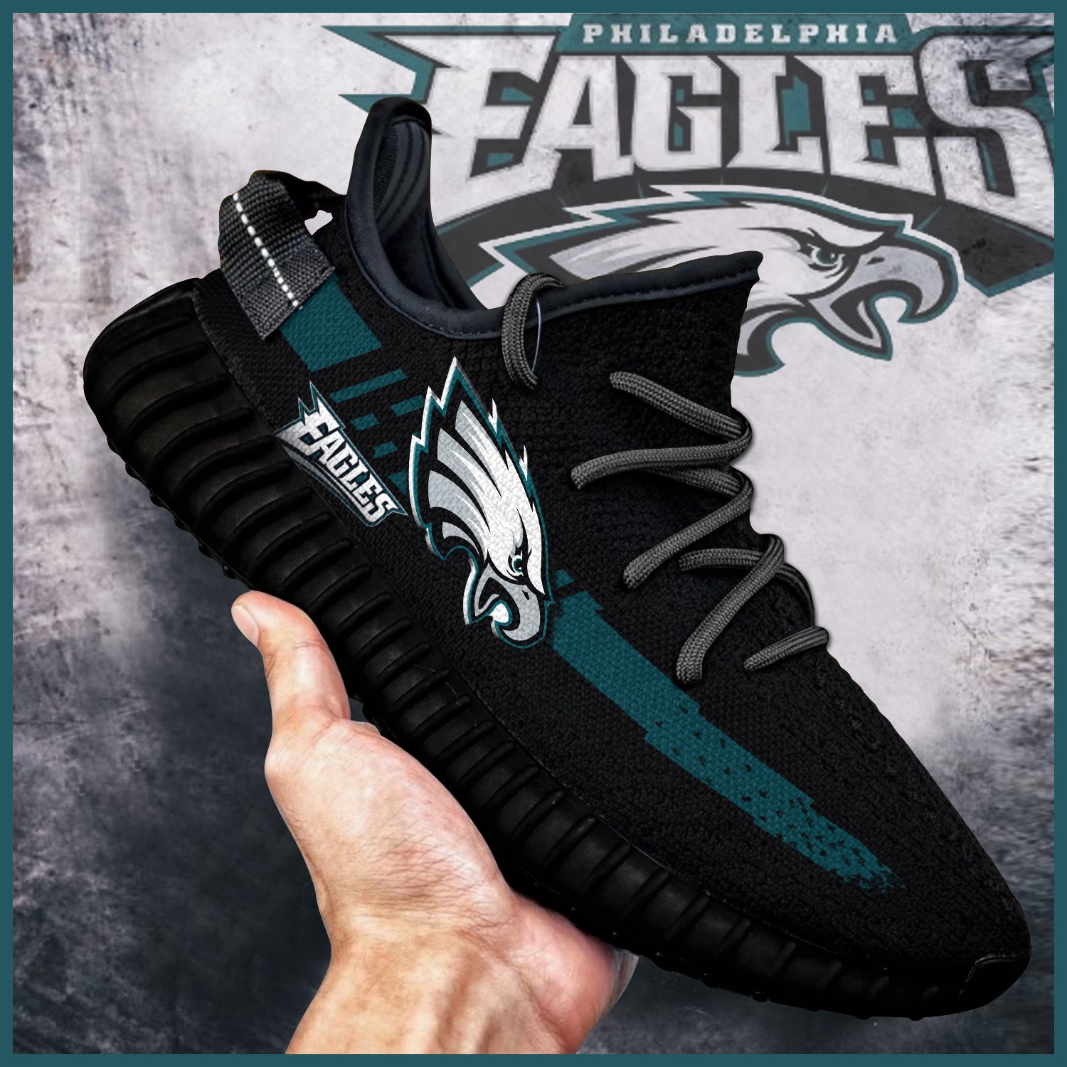 Philadelphia Eagles Sneakers High Top Shoes Fan Gift