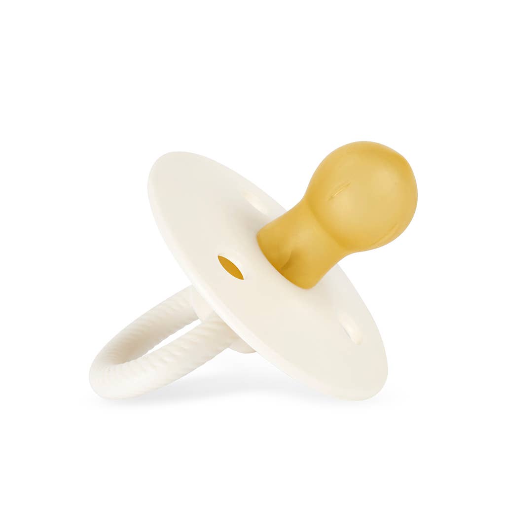 Itzy Ritzy Soother Neutral Natural Rubber Pacifier Set - Coconut & Toast