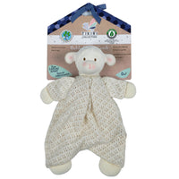 Tikiri Toys Bahbah the Lamb Baby Lovey with Natural Rubber Teether Head