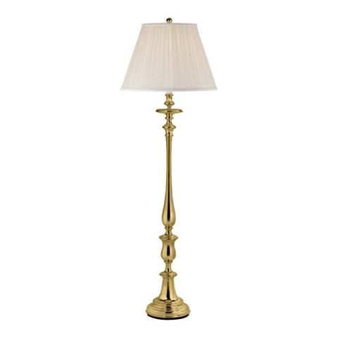 Darien Floor Lamp in Natural Brass - Palmer & Penn