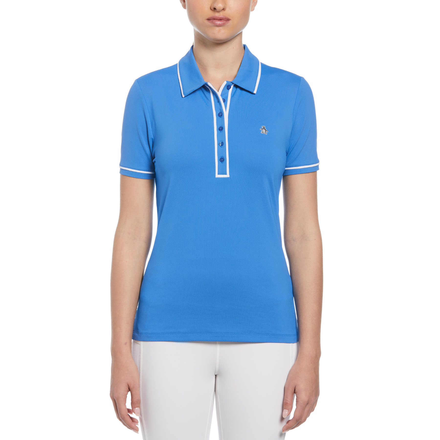 View Womens Performance Veronica Short Sleeve Golf Polo Shirt In Nebulas B information