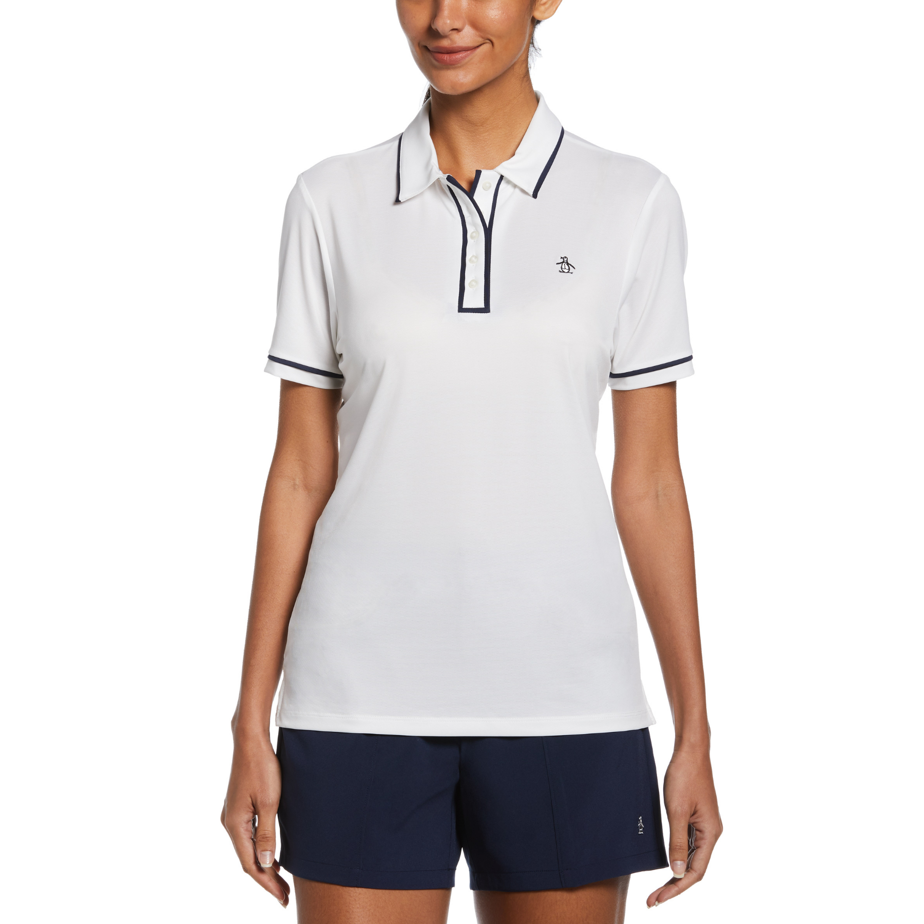 View Womens Veronica Golf Polo Shirt In Bright White information