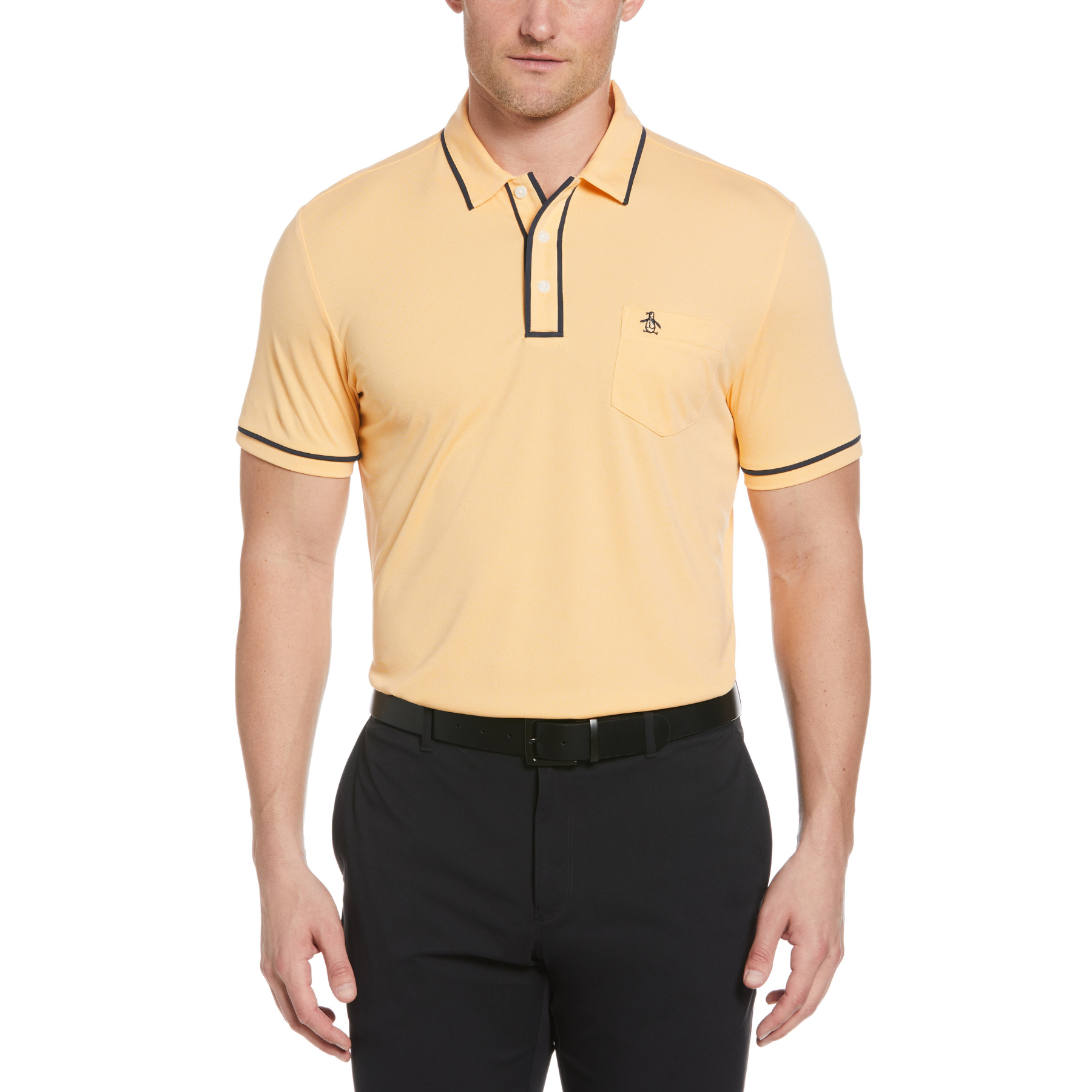 View Eco Performance Earl Golf Polo Shirt In Warm Apricot information