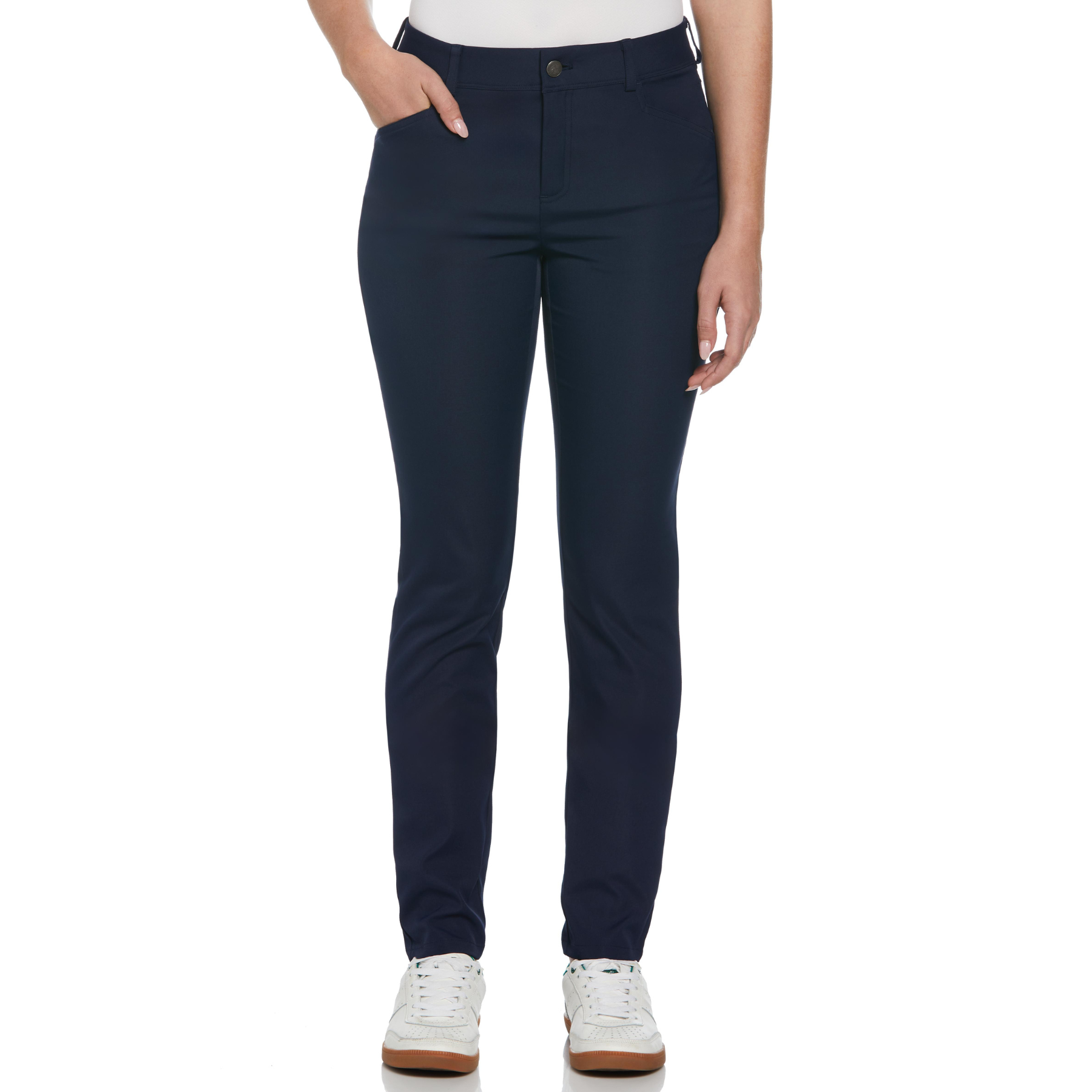 Women’s Veronica 5-Pocket Full Length Golf Trousers In Black Iris